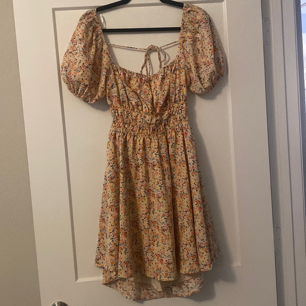 Princess Polly Floral Puff Sleeve Dress